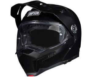 Simpson Journey Bandit Solid, casco flip up S female Nero