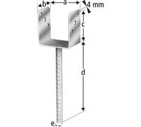 SIMPSON StrongTie Colonna Simpson piede PPU
