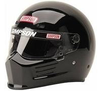 Simpson Super Bandit Casco Snell Sa2020 Nero Lucido Terminale Msa M6 Fia Hans