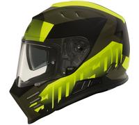 Simpson Venom Army Casco del motociclo, nero/giallo, Taglia L