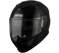 Simpson Venom Solid 06 Casco, nero, Taglia S (56)