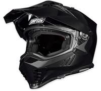 Simpson Xcursion Bandit Solid, casco avventura XL female Nero
