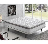 SIMPUR: Materasso in memory foam Premium con filo d'argento| Alto 25 cm | Piazza e Mezza 160x190| Qualitá di gamma alta | Massima Transpirazione | Tessuto speciale Silver TherapyAnti Statico…