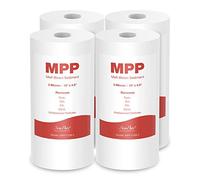 SimPure 4,5" x 10" Filtro Acqua da Sedimenti Polipropilene 5 Micron, Compatibile con Filtro per l'Acqua di Tutta la Casa DB10C / DB10C-2 - Confezione da 4