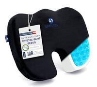 SIMPUREA® Cuscino ortopedico "Koala" - con rivestimento in velluto antiscivolo - ideale per ufficio, auto e casa - favorisce una sana postura e comfort e allevia il coccige - Medium (60-120 kg)