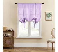 SIMPVALE 1 Pezzo Tende Romana, Violetta Chiara 80x140cm Tenda Semitrasparente, Tende Voile per Soggiorno Camera da Letto Balcone Cucina Bagno