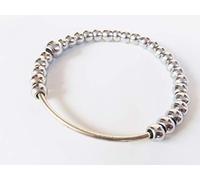 Simran Mala Kada per meditazione Kada Sikh buddismo indù Kara (5,7 cm - 19 perline)