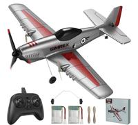 SIMREX Aereo radiocomandato per bambini e principianti, P-51 in schiuma, giocattolo radiocomandato, aereo facile da volare per il parco all'aperto, regalo per ragazzi e ragazze