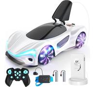SIMREX telecomando auto 360 ° Drift Stunt RC auto con ruote a LED luci spruzzo modalità demo 2.4GHz per adulti ragazzi ragazze età 6 + bambini regalo di compleanno giocattoli, bianco
