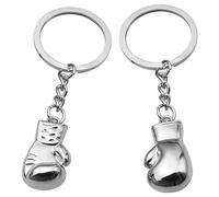 Simsky 2 Pezzi Guantoni da Boxe Portachiavi, Gioielli Collana con Pendente Ciondolo da Uomo Donna Guantone da Boxe, Guantino Portachiavi, Prepotente Personalita Boxing Gloves