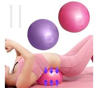 Simsky 2 Pezzi Palla da Pilates 25 cm Piccola Palla da Ginnastica, Yoga Palla 25 cm Pilates Mini Fitness Ball per Esercizi Addominali, Spalla Esercizi di Riabilitazione, Core Formazione, Pedagogica