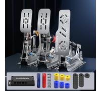 SIMSONN Nuovo aggiornamento Pro Plus Pedale PC Simracing Pedali Cella di carico Pedale idraulico Sim Racing Sim Sim Pedal per giochi di corse New PLUS-P2