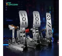 SIMSONN NUOVO PRO Pedali Sim Racing Pedali PC Racing Simulator Sensore di pressione Cella di carico HE Pedale idraulico per Pc Cockpit Pedale SPRO-P2