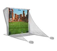 SimSpace Deluxe Home Driving Net Impact Screen 2,4 x 2,5 m - Schermo proiettore per simulazione golf, compatibile con rete da guida (rete non inclusa), include 20 corde elastiche, tessuto premium