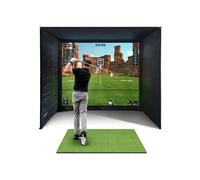 SimSpace Recinzione per simulatore di golf con schermo di proiezione Impact Display, da utilizzare con tutti i simulatori e monitor di lancio di golf.