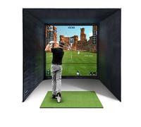 SimSpace Recinzione per simulatore di golf con schermo di proiezione Impact Display, da utilizzare con tutti i simulatori e monitor di lancio di golf.