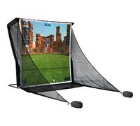 SimSpace Deluxe Home Driving Net Impact Screen 2,4 x 2,5 m - Schermo proiettore per simulazione golf, compatibile con rete da guida (rete non inclusa), include 20 corde elastiche, tessuto premium