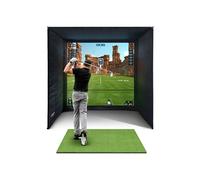 SimSpace Unisex 2.6 X 2.5 1.5m (8'6 8'2 4'10ft) Recinzione Simulatore di Golf, Nero, 2.6 X 2.5 X 1.5m 8 6 X 8 2 X 4 11ft EU