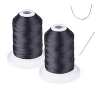 Simthread - Filo da esterno resistente ai raggi UV, per cucire a mano o a macchina, 100% poliestere, Tex 69 (12 wt), 237 m x 2 bobine, colore: nero