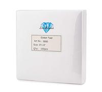 Simthread Supporto stabilizzatore per macchina da ricamo a strappo, peso medio 20,3 x 20,3 cm, confezione da 100 fogli pretagliati per telai da ricamo a macchina da 10 x 10 e 15 x 15 cm