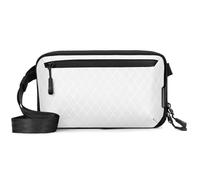 SIMTOP Borsa per cellulare da donna,In nylon,Piccola Borsa a Tracolla Con Portafoglio,Per Carte di Credito,Alla moda,Mini Borsa a Tracolla Con Lunga,Per Viaggi,Vita Quotidiana, Bianco