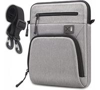 SIMTOP Borsa per tablet da 11 pollici, borsa a tracolla per tablet impermeabile iPad Pro 11 2022-2018, borsa multifunzionale a tracolla per iPad Air 5 2022/ Air 4 2020, leggera, Grigio Chiaro