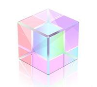 SIMUER Cubo del Prisma Cubo Prisma a Dispersione RGB Vetro Ottico Prisma Arte Cristallo Arcobaleno creatore Spettro di Luce Riflettente Fisica Fotografia Prisma Lab Insegnamento Attrezzature