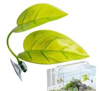 Simulated Aquarium Betta Leaf - Mounted Fish Hammock, Easy-To-Install Accessory Supports Fishes Relaxation and Natural Behavior | Ideal for Tropical Fishes, Tank Décor, and Home Aquariums