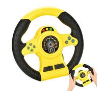 Simulated Driving Toy, Interactive Steering Wheel, Pretend Car Play Accessory, Educational Copilot Game Device, Ideal for Boys, Girls, Family Trips, Travel Entertainment, Learning Fun
