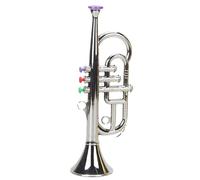 Simulated Trumpet Toy, Wind Instrument Learning Horn, Musical Model for Kids, Ideal for Early Education Birthday Christmas Holiday Kindergarten School Use 4.72x3.54x13.39 Inches
