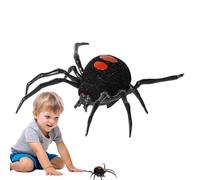 Simulation Black Spider - Prank Fake Spider Toy Simulation Animal | Realistic Vibrating Crawling Creepy Crawler | Indoor Bored Cat Companion Adults Kids Gag Joke Gift For Boyfriend Girlfriend, Party D