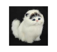 Simulation Cat Toy Plush Simulation Animal Model Children's Gift Realistic Plush Animal Cat Kitten Plush Cute Toy