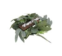 Simulation Garland Decorative Wreath Front Door Decoration 33x33cm Round 1Pc