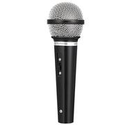 Simulation Reporter Interview Microphone Prop, mini stile nero con labbra realistiche, design di sincronizzazione delle prestazioni, perfetto per spettacoli teatrali per bambini e giochi di finzione