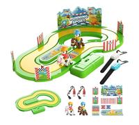Simulation Track Motion Toy - Interactive Racing Board Game Set Jig