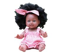 Simulationspuppe - Nero afrikanische | Simulationspuppe | Realistische afrikanische schwarze Reborn-Puppen | Weiche Puppen, die echt aussehen, waschbar, Rollenspiel für Kinder und Mädchen