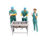 Simulato Doctor Miniatures 1/64 Resina da collezione paziente letto di