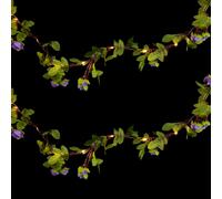 Simulato Flower Vine Fairy Light 2,2 m vacanze False Vine Lampada senza batteria