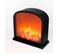 Simulato LED Camino Lanterna USB & Batteria Alimentato Luce Senza Fiamma Con Simulazione Fiamma Tavola Lampada Decorativa Mini Ornamento Camino Per Accogliente Home Decor Burner Elettrico Di Legno