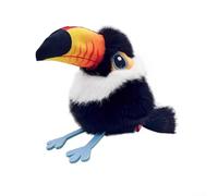 Simulato per Gatti con per battito d'Ali e Versi di Uccelli - Giocattolo Elettrico Ricaricabile per Stimolare la Caccia 13x14cm(toucan)