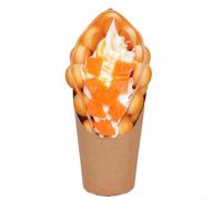 Simulato per uovo modello waffle per panetteria interior design gelateria contatore puntello gourmet negozio di alimentari Display e vendita al dettaglio Visual Merchandising ausilio (pesca gialla)