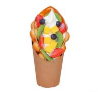 Simulato per uovo modello waffle per panetteria interior design gelateria contatore puntello gourmet negozio di alimentari Display e vendita al dettaglio Visual Merchandising Aid (frutta colorata)