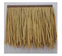 Simulato Tetto Di Paglia Piastrelle Palm Thatch Roll 0.5x0.5m/1.64x1.64ft-Plastic Fake Grass Casa Decorazione Gazebo Chech Tiles Falso Paglia Per Decorazione Casa All'aperto(Yellow1,8pcs)