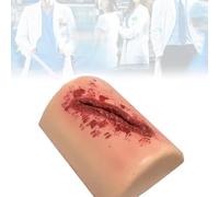 Simulatore dell'istruttore della ferita della coscia del silicone per la pratica della sutura della lacerazione e della medicazione emostatica, scena realistica di sanguinamento