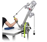 Simulatore di braccio di ferro con pressa laterale e gancio per il polso | Simulazione professionale per lo sviluppo della forza di presa, allenamento pratico, palestra domestica