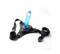 Simulatore di fallo con cintura 13,5 cm, blu