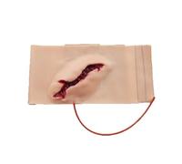 Simulatore di Ferite Kit di Formazione per Cura delle Ferite in Silicone Indossabile Riutilizzabile per Addestramento di Emergenza Pratica di Primo Soccorso Educazione Medica