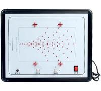 Simulatore di movimento particelle cariche in un campo elettrico - Dimostratore visivo esperimenti elettrici fisica for laboratori in classe