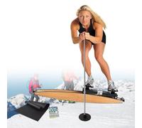 Simulatore di sci per allenamento in vita, attrezzatura da palestra domestica per migliorare l'equilibrio del corpo, rulli in gomma silenziosi per allenamento di vita, addome e gambe
