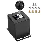 Simulatore USB compatibile con volante Logitech G29/G27/G25/G920 T300RS/GT, applicabile per ATS ETS Dust WRC Sim Racing Games H Shifter con impugnatura in fibra di carbonio - 7+R nero (sistema PC)